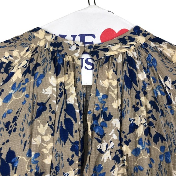 A New Day Boho Prairiecore Maxi Dress w/Layered tiers, Floral Artsy Print SZ S - Picture 4 of 10